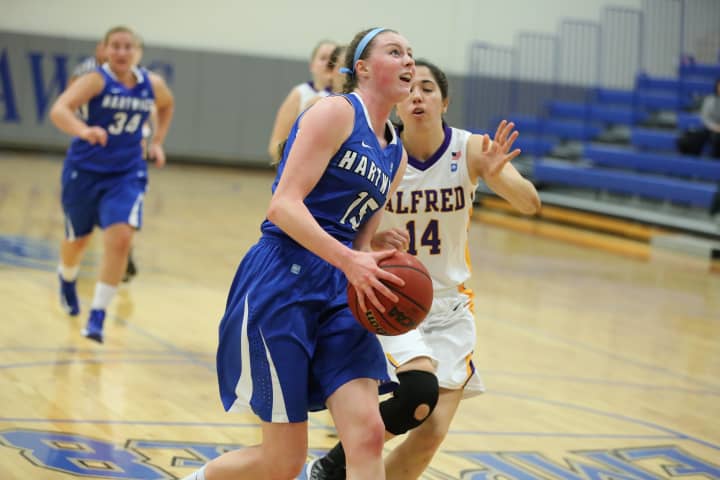 Hartwick College freshman Brittney Dumas earned Rookie of the Week and Player of the Week honors in the Empire 8 Conference for a big game last week.