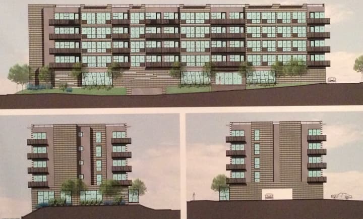 The White Plains Common Council is considering the site plan for a five-story, 56-unit apartment building at 8-14 DeKalb Ave.