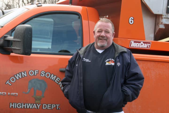 Somers Highway Superintendent Thomas Chiaverini is preparing the roads for the upcoming storm.

