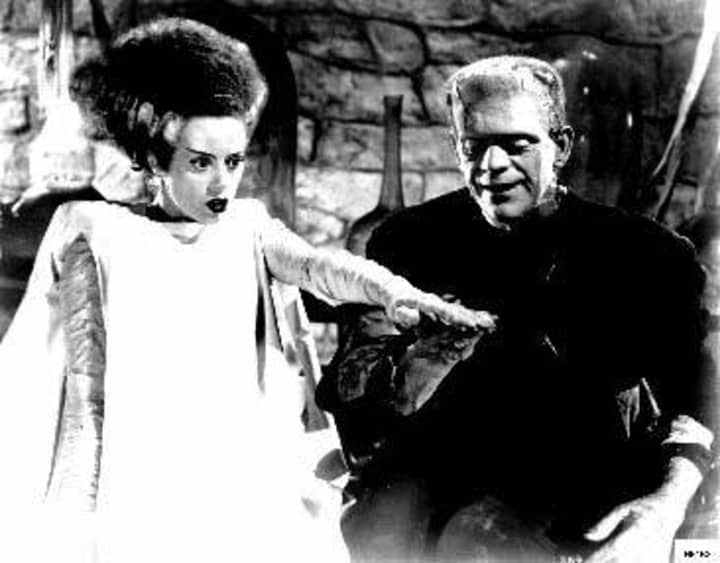 Watch The Bride of Frankenstein starring Boris Karloff and Elsa Lanchester at the Tarrytown Music Hall on Wednesday.