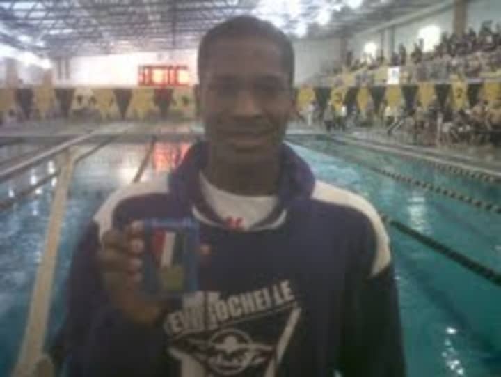 New Rochelle&#x27;s David Stewart won the 100-yard butterfly at the Section 1 Boys Swimming Championships on Wednesday.