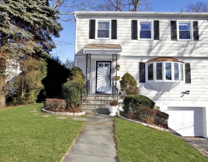 This Scarsdale home is being shown this weekend for about $900,000.