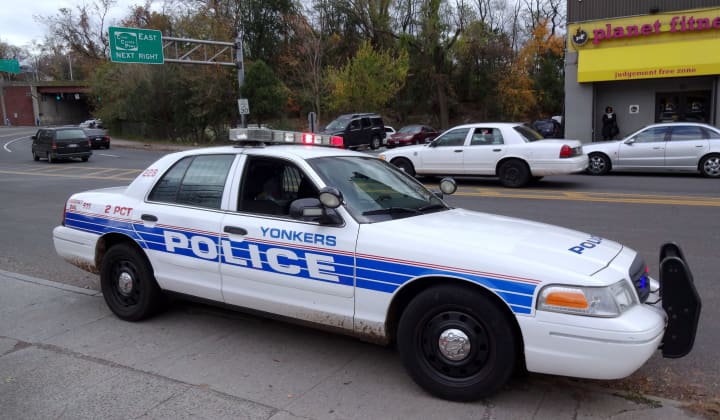 Police responded to reports of armed men at a Yonkers apartment building on Friday.
