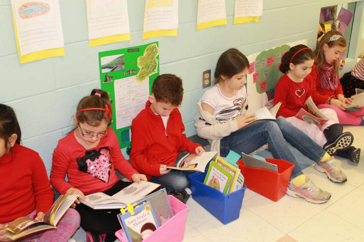 Dobbs Ferry children joined in a read-a-thon to raise money to help children around the world get a better education.
