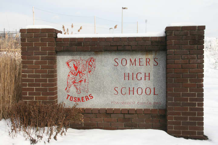 The Somers High School outdoor track is closed to the public while school is in session.