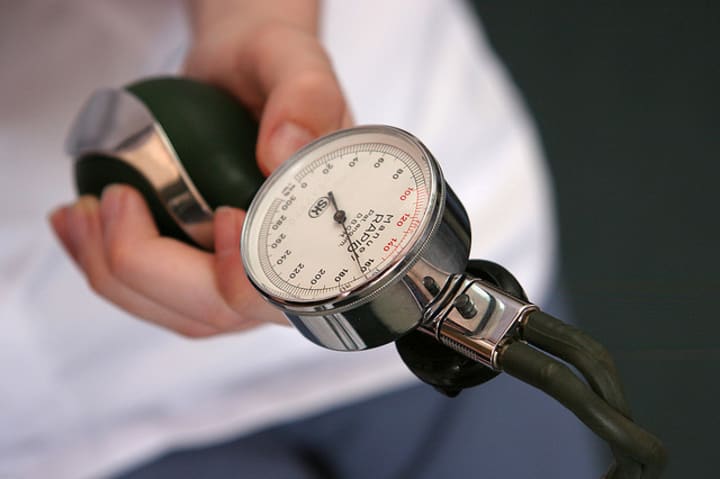 Elevated blood pressure is one of the risk factors for coronary artery disease. 