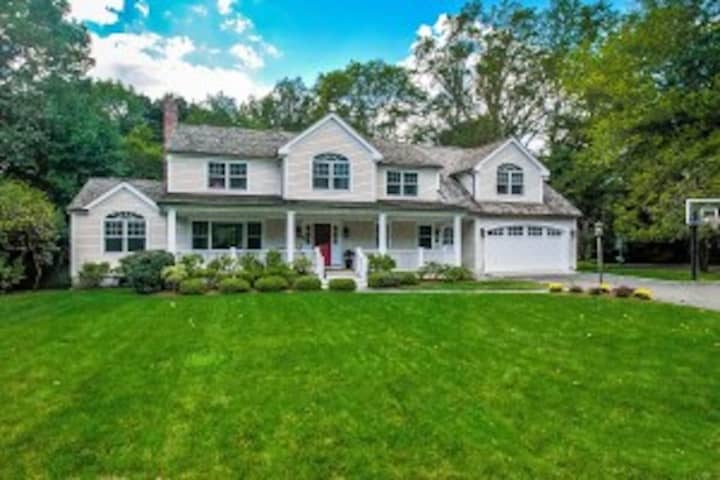 This home on Nearwater Lane is one of several open houses in Darien this weekend. Open house is Sunday from 1 to 3 p.m.