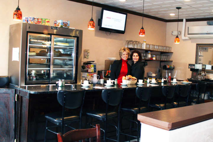 The new Somers Diner is a dream come true for owner Maria Lluka (right), pictured here with waitress Sarah Storr.