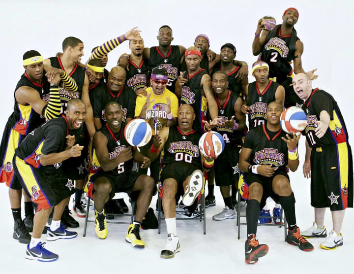 Bronxville residents can see tricks, fancy teamwork and ball-handling at the Harlem Wizards exhibition game Sunday.