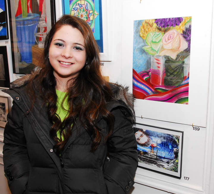 Isabella Roca, a Port Chester High School sophomore, received honorable mention for her artwork and was selected to display it at Pace University&#x27;s Choate House Gallery.