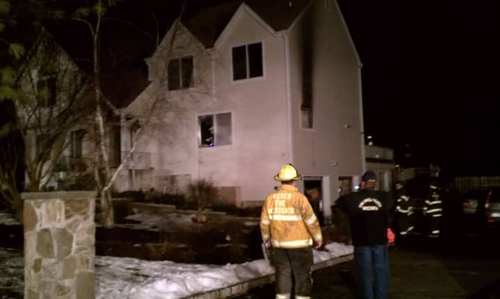 Mohegan Lake firefighters put out a blaze Monday at a Cortlandt home on Greenlawn Road.