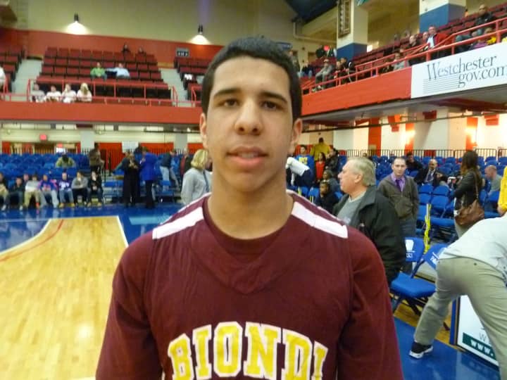 Biondi School&#x27;s Ronald Garcia has been named the Yonkers Daily Voice Athlete of the 
Month.