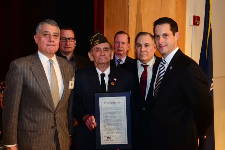 Edward Lucas of Pound Ridge was inducted into Sen. Greg Ball&#x27;s Veterans&#x27; Hall of Fame.