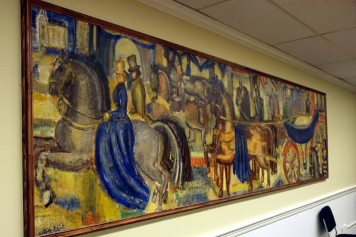 This 1938 mural by Alice Flint now has a new home in Fairfield&#x27;s Sullivan Independence Hall.