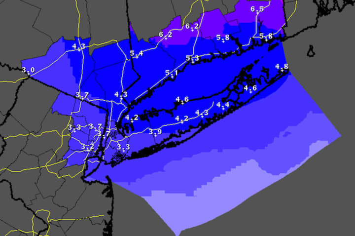 Snow will continue to fall from Stamford to Ridgefield to Fairfield Friday but some warmer weather is on the way. 