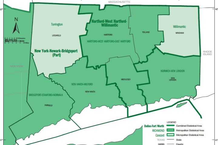 The Bridgeport-Stamford-Norwalk metro area, which includes all of Fairfield County, is growing faster than any other part of Connecticut. 