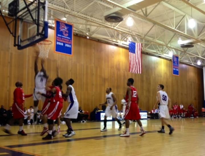 The New Rochelle High School boys basketball team plays in the state semifinals this Saturday.