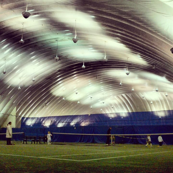 Mount Vernon hopes to construct a tennis bubble similar to this at Memorial Field.