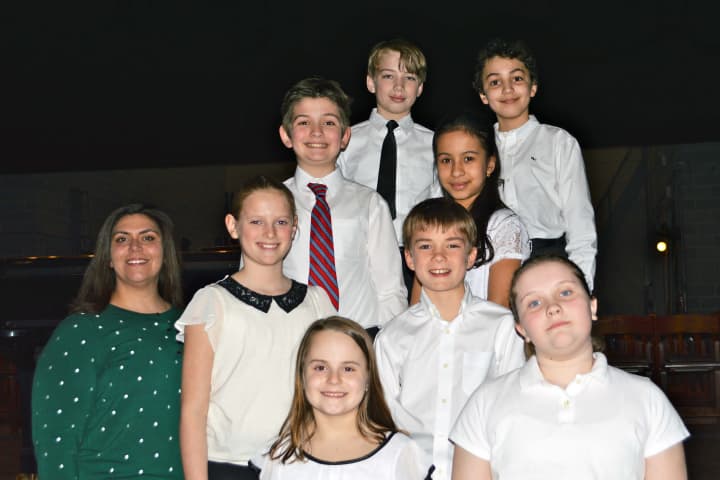 Fourth- and fifth-graders from Pound Ridge and Mt. Kisco were chosen to participate in the WCSMA All-County Music Festival.