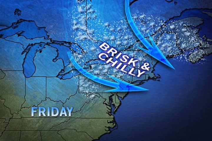 More unseasonably cold weather is expected this weekend as a storm moves off the Atlantic Coast.