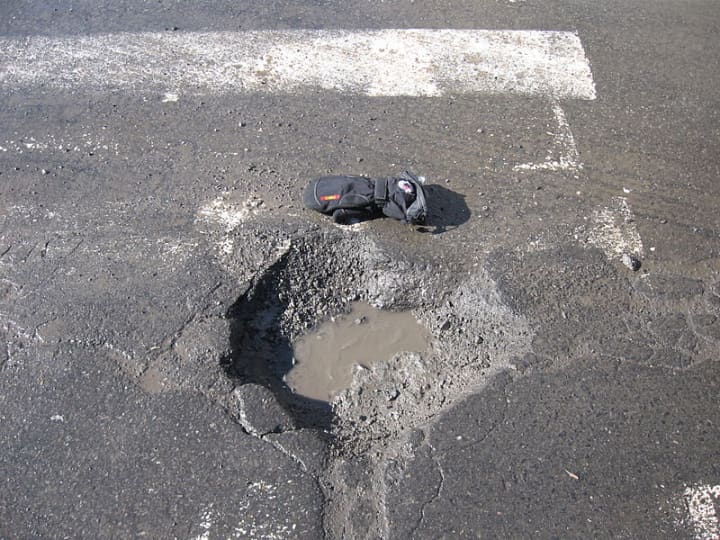 Yorktown residents say potholes around town have worsened after recent snowstorms. 