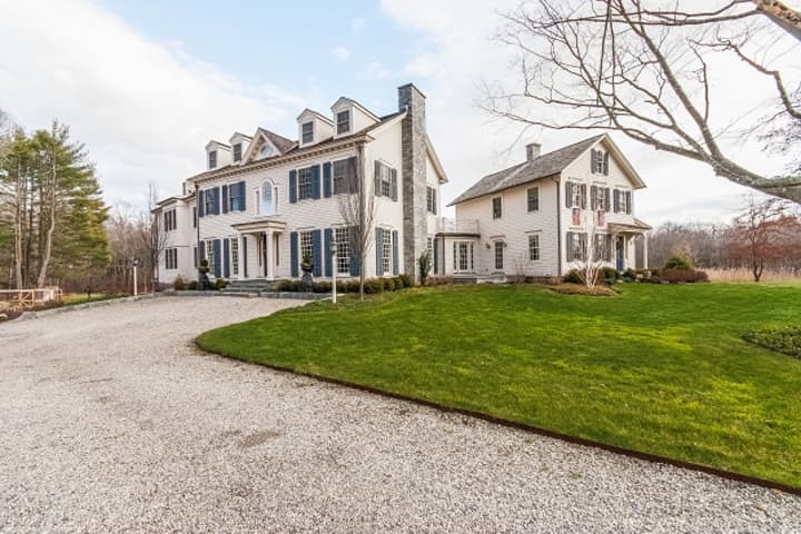 78 Bulkley Avenue North in Westport, Conn. is situated on just under 6 acres