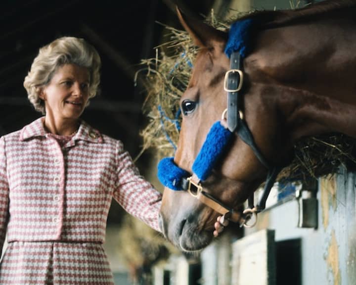 New Rochelle&#x27;s Penny Chenery and the legendary Secretariat in 1973.