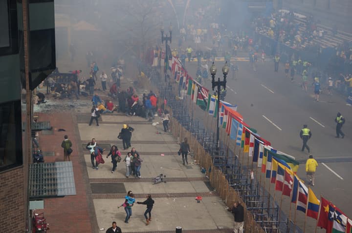 Three people had died and more than 170 were reported injured in the Boston Marathon bombings as of noon Tuesday. 