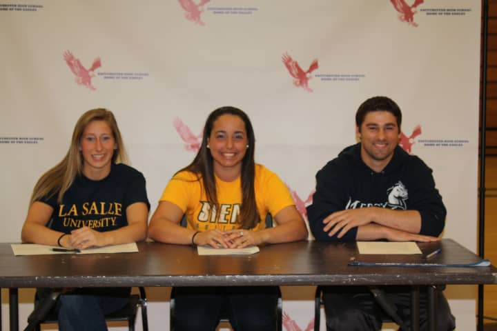 Three Eastchester student-athletes will continue their careers in college next season.