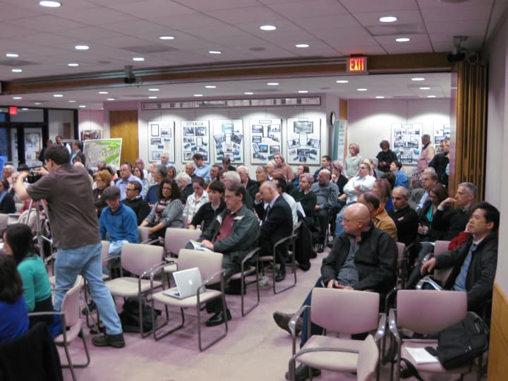 More than 100 New Castle residents attended Tuesday night&#x27;s Chappaqua Crossing public hearing.