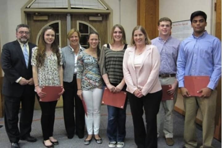 Five Rye High School students received Recognition of Excellence Awards from the district for their accomplishments in recent science competitions.