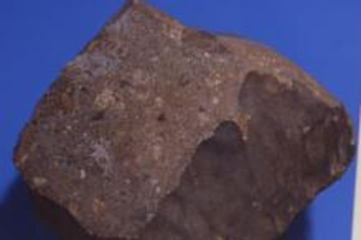This meteorite, which weighs 36.5 pounds, hit Weston in 1807. Another meteorite fell on Connecticut last week. 