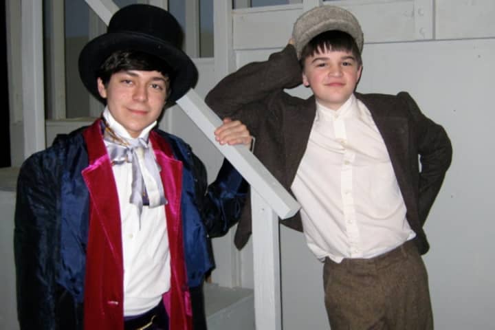 Jared Bovine and Grant Clark will star in the Fairfield Ludlowe Drama Club&#x27;s &#x27;Oliver&#x27; Friday and Saturday.