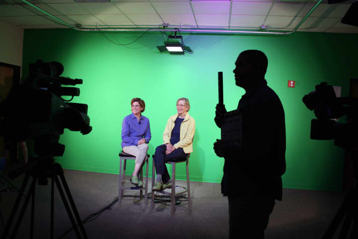 The first &quot;Garden Air&quot; webcast, starring North Salem&#x27;s Pam Pooley and Page Dickey, was filmed last week.