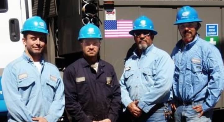 Con Edison workers Matthew Mullins, Josh Kruse, Charles Nunez and Richard Blanco saved two Mount Vernon women from the flames.
