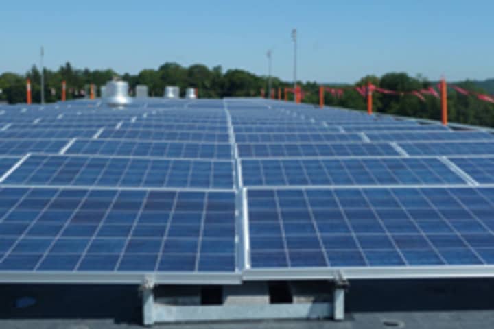 Somers High School&#x27;s 50kW solar PV system.
