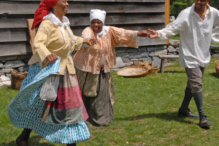 Music, dancing and storytelling are part of the springtime celebration of Pinkster at Philipsburg Manor on May 19.