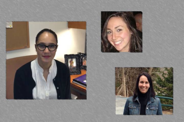Natalia Echeverri, Randi Glassman and Sarah Coakley, pictured clockwise from left, have joined the staff of Purdys Friends of Karen.