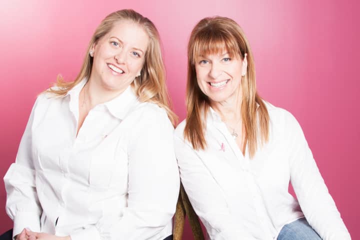 Jeanine Gutauskas, left, of New Canaan and Trumbull&#x27;s Jane Gladitsch are the co-chairs of the Susan Komen Race for the Cure in Westport this weekend.