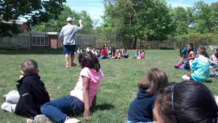 Kahlil Gibran students get a lesson during Relay Recess this week. 