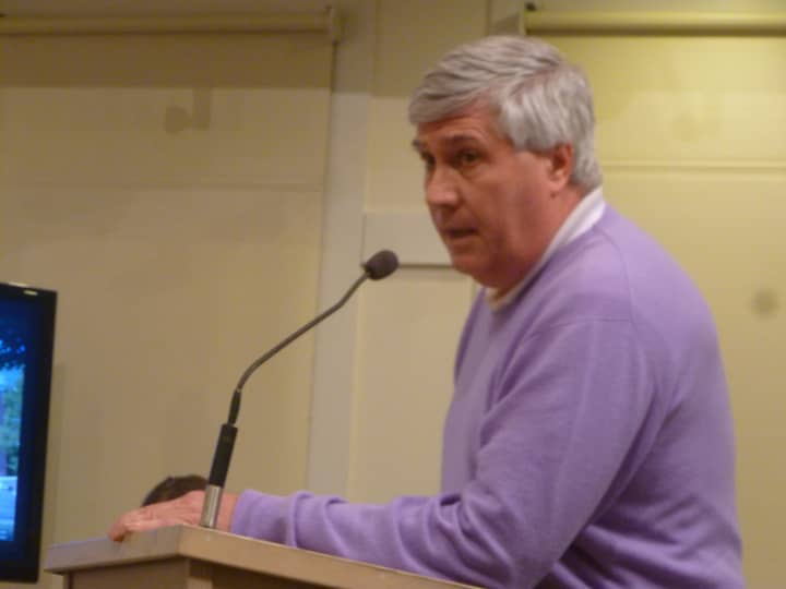 Michael Nowacki of New Canaan believes his first amendment rights were violated with the restrictions the town has placed on him.  