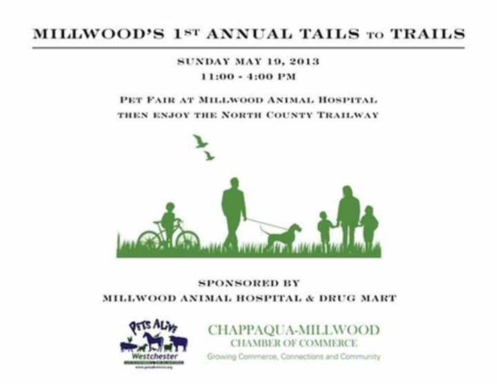The Chappaqua-Millwood Chamber of Commerce will hold Millwoods first annual Tails to Trails this Sunday.