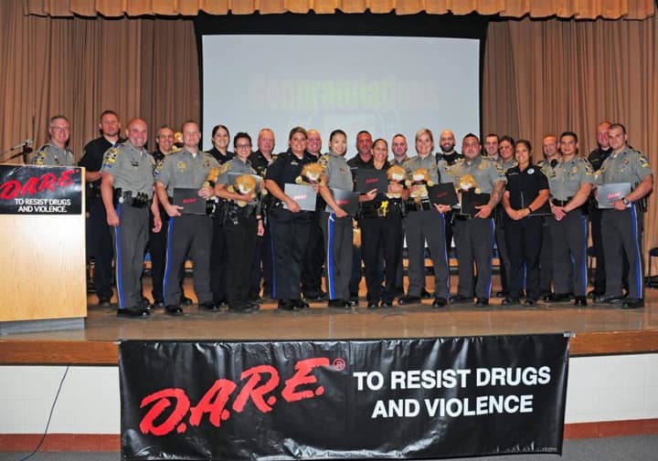 Officer Andy Kovlakas and Officer T.J. Garbera both graduated from D.A.R.E. Instructor Training last week.
