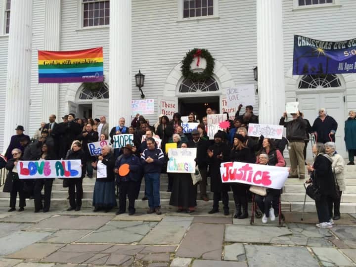 The Norwalk Stands for Peace, Love and Justice Rally will be held Oct. 29 at the First Congregational Church on the Green.
