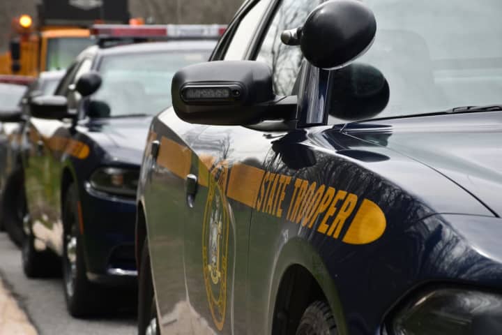 An Albany County woman who drove off a roadway and crashed into a stone wall had a blood alcohol concentration of more than twice the legal limit to drive, New York State Police said.