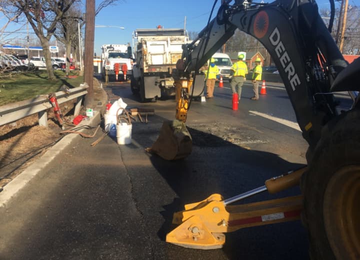 A 64-year-old cast iron pipe cracked under pressure in Paramus.