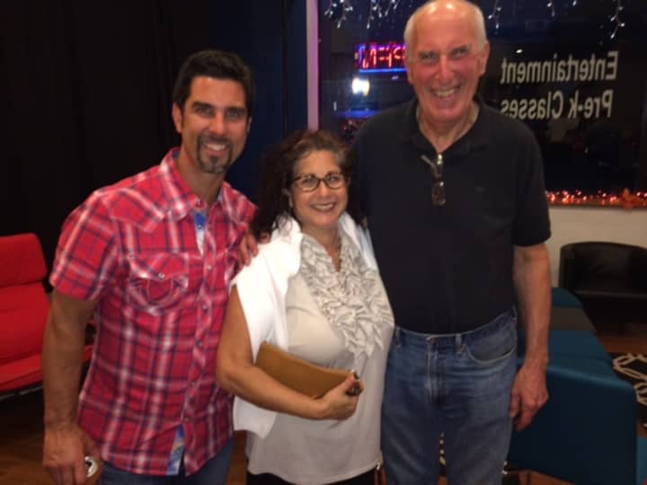 Ossining Chamber of Commerce Meet and Greet Host Mike Risko is shown with Chamber president Gayle Marchica and member Neil Wolf.