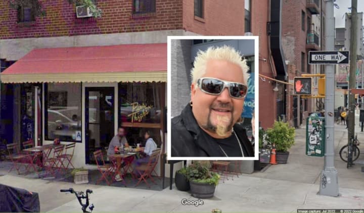 Pies-n-Thighs in Brooklyn was named the best New York restaurant from &quot;Diners, Drive-Ins and Dives&quot; in a report from Mashed.