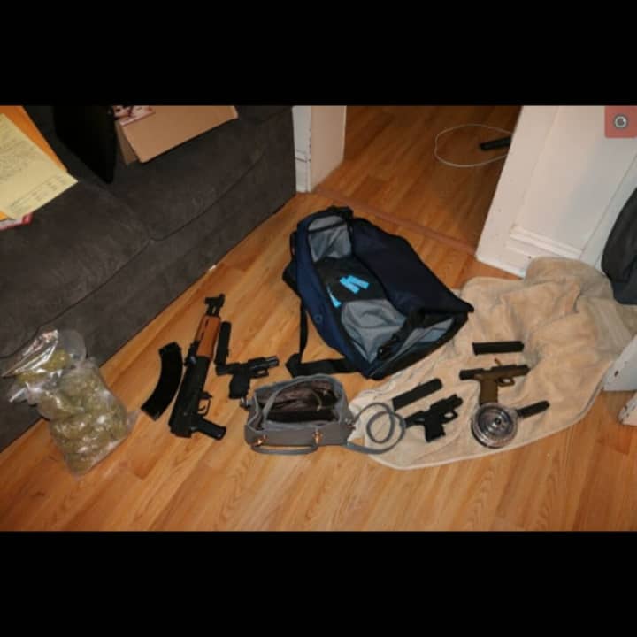 Drugs and guns seized by police in York.