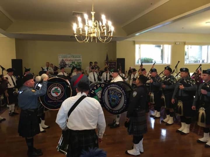 Five law enforcement bands participated in the Pipe Band Challenge at the Pearl River Elks Club.
